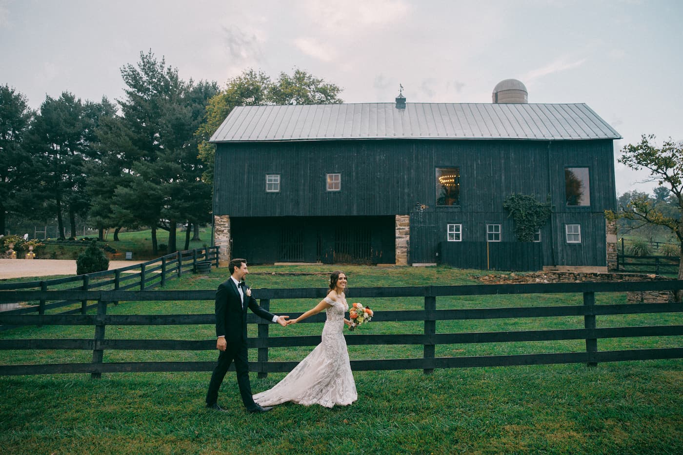 Bank Barn reception setup